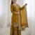 Mustard faux georgette embroidered sharara set