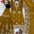 Mustard faux georgette embroidered sharara set