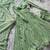 Olive georgette plain gown set