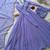 Lavender georgette plain gown set