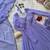 Lavender georgette plain gown set