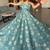 Teal silk blend embroidered anarkali set