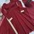 Maroon faux georgette plain gown set
