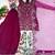 Maroon georgette embroidered palazzo set