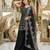 Black georgette embroidered palazzo set