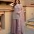 Pink georgette embroidered palazzo set