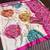 off white uhd digital printed satin silk saree