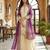 White silk blend embroidered sharara set