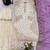 White silk blend embroidered sharara set