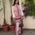 White satin printed palazzo set