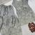 Grey silk blend embroidered sharara set