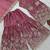 Pink silk blend embroidered sharara set