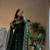 Green georgette embroidered anarkali set