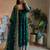 Green georgette embroidered anarkali set