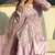 Baby pink net embroidered palazzo set