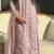 Baby pink net embroidered palazzo set