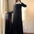 Black net embroidered palazzo set