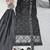 Black net embroidered palazzo set