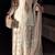 Cream satin embroidered palazzo set