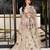 Beige crepe embroidered sharara set