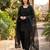 Black crepe embroidered Farshi salwar set