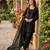 Black crepe embroidered Farshi salwar set