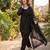 Black crepe embroidered Farshi salwar set