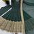 Green silk blend embroidered anarkali set