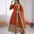 Orange silk blend embroidered anarkali set