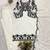 White faux georgette embroidered kurta set