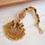 Gold plated maang tikka for women, antique finish south indian temple jewellery 