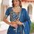 Vichitra Blue Silk Sequins Lehenga Choli Set