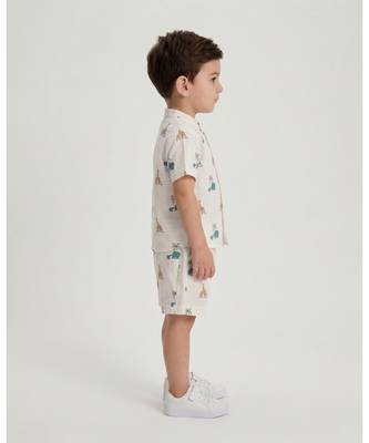 Off white printed cotton co ord set 2