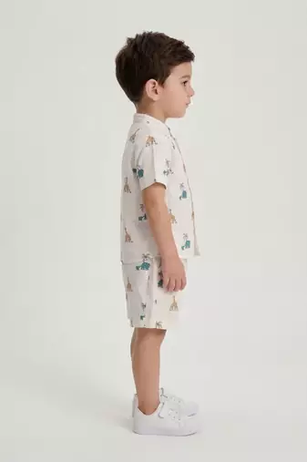 Off white printed cotton co ord set