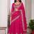 Rani Pink Vichitra silk lehenga choli set featuring heavy peacock embroidery and sequins work