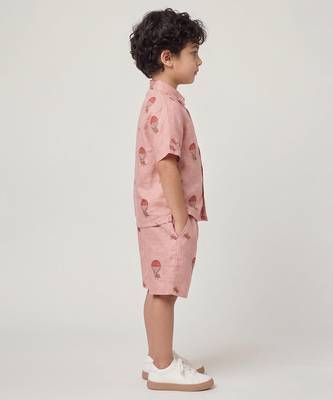 Dusty rose printed cotton co ord set 2
