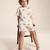 Off white lion safari printed cotton co ord set