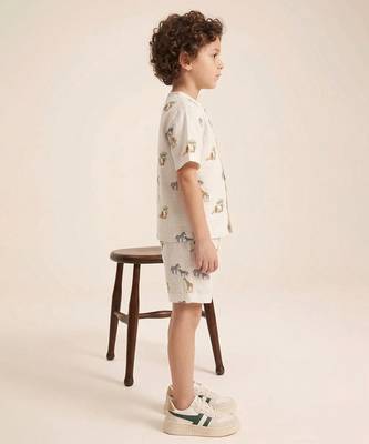 Off white lion safari printed cotton co ord set 2