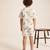 Off white lion safari printed cotton co ord set