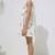 White jungle safari printed cotton angrakha dress