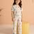 Off white printed cotton co ord set