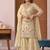 Off white  crep silk  party wear embroidery  sharara suit set