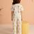 Off white printed cotton co ord set