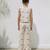 Off white printed cotton luna co ord set