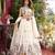 Off White Pure Vichitra silk lehenga choli featuring heavy embroidered paisley motifs, sequence work