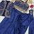 Royal Blue Color Embroidery Multi Thread And Sequence Work Satin Saree