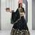 Black Vichitra silk lehenga choli set featuring intricate sequins and thread embroidery