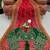 Red Color Embroidery And Sequence Work Organza Saree