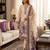 Muga cotton jamdani salwar suit dress material with pichwai weaving on top and dupatta with bottom