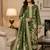 Muga cotton jamdani salwar suit dress material with pichwai weaving on top and dupatta with bottom